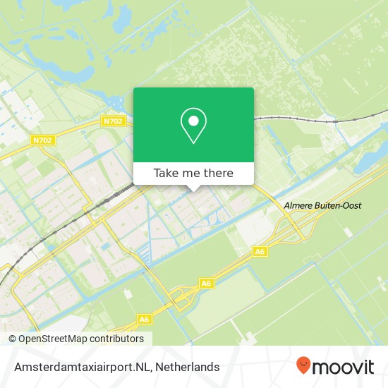 Amsterdamtaxiairport.NL kaart
