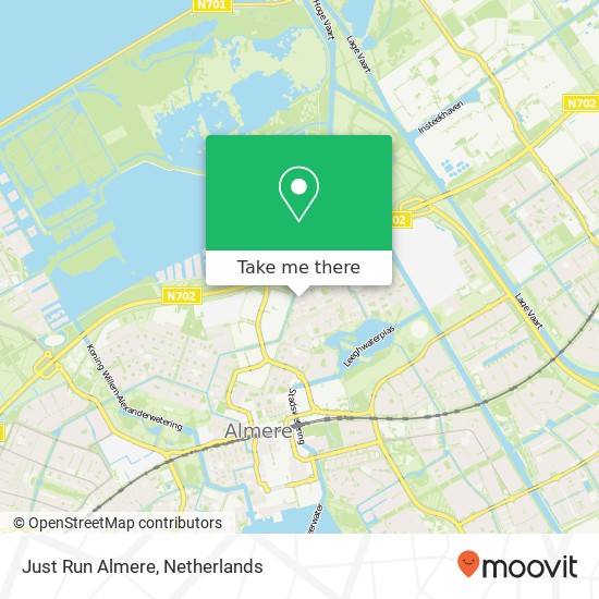 Just Run Almere, IJsselmeerweg 48 kaart