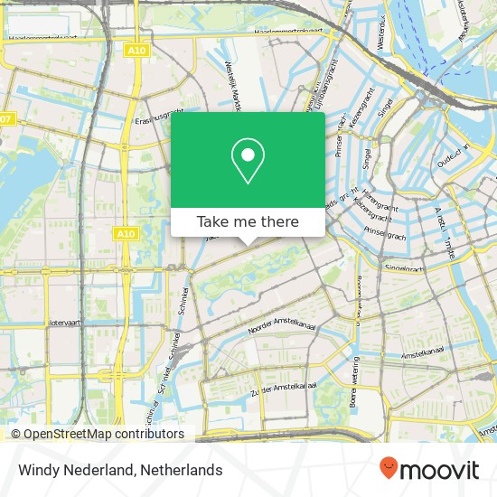 Windy Nederland, Overtoom 360 kaart