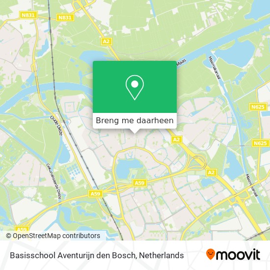 Basisschool Aventurijn den Bosch kaart