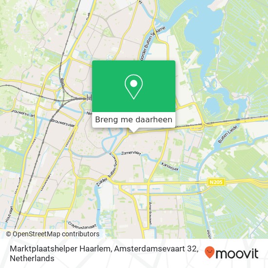 Marktplaatshelper Haarlem, Amsterdamsevaart 32 kaart
