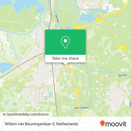 Willem van Beuningenlaan 5, 5261 NG Vught kaart