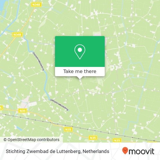 Stichting Zwembad de Luttenberg, Heuvelweg kaart