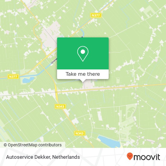 Autoservice Dekker, Zwarte Dijk 34F kaart