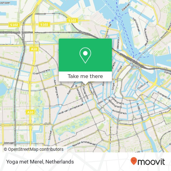 Yoga met Merel, Da Costastraat 8 kaart