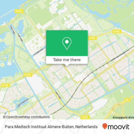 Para Medisch Instituut Almere-Buiten, Brandersmolenstraat kaart