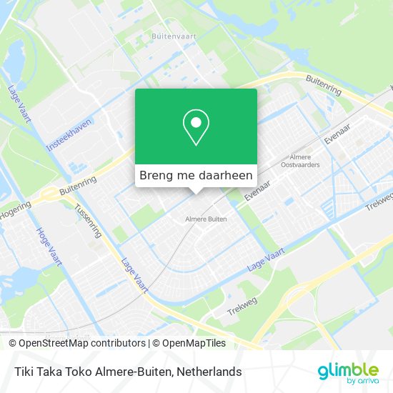 Tiki Taka Toko Almere-Buiten kaart