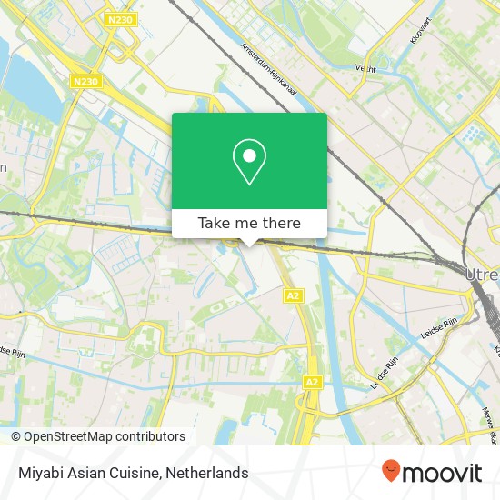 Miyabi Asian Cuisine, Brusselplein kaart