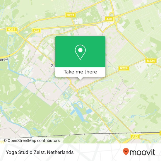 Yoga Studio Zeist, Slotlaan 100 kaart