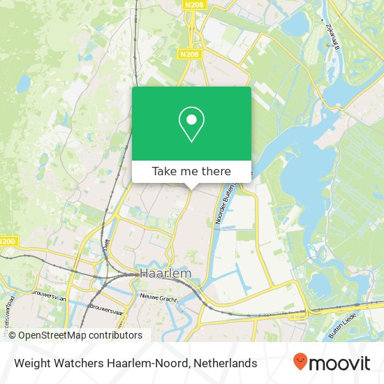 Weight Watchers Haarlem-Noord, Rijksstraatweg 28 kaart