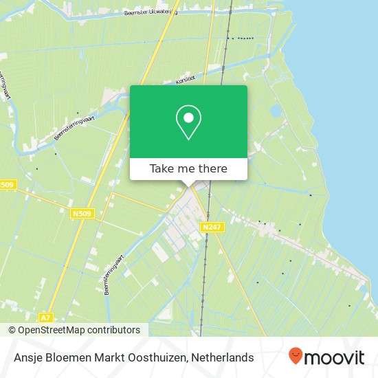 Ansje Bloemen Markt Oosthuizen, Raadhuisstraat 2 kaart