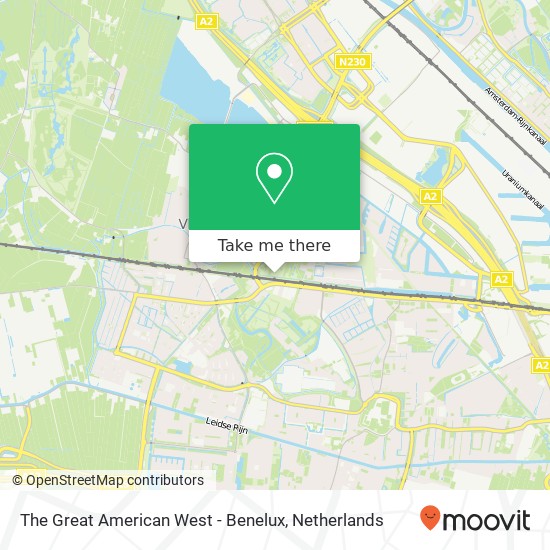 The Great American West - Benelux kaart