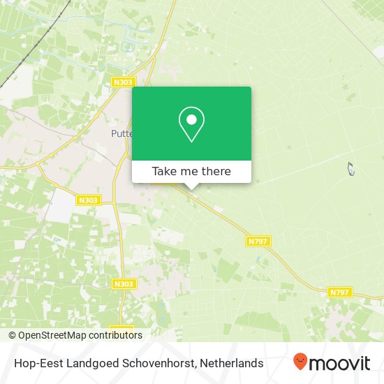 Hop-Eest Landgoed Schovenhorst, Garderenseweg 93 kaart