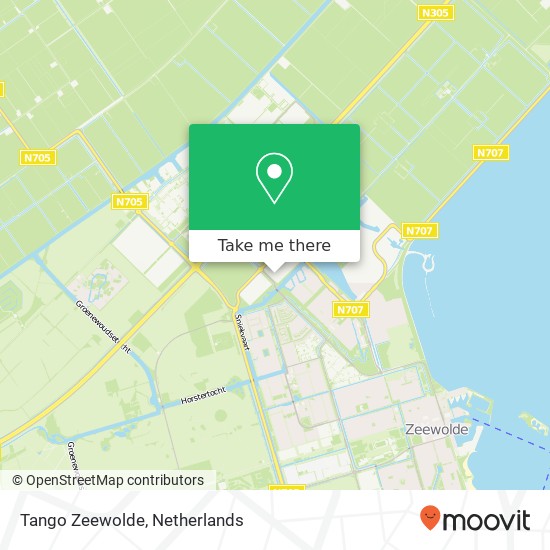 Tango Zeewolde, Gelderseweg kaart