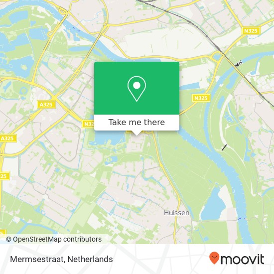 Mermsestraat, 6834 Arnhem kaart