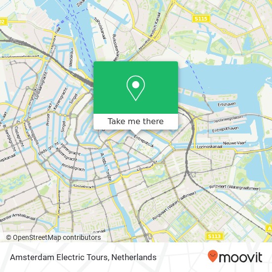 Amsterdam Electric Tours kaart