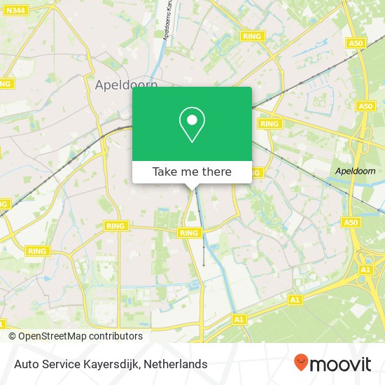 Auto Service Kayersdijk kaart