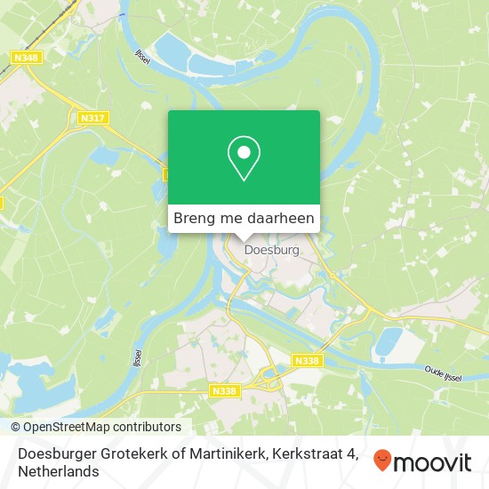 Doesburger Grotekerk of Martinikerk, Kerkstraat 4 kaart