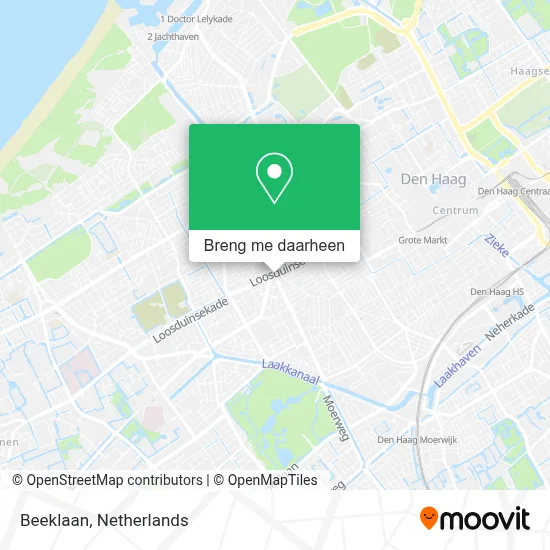 Beeklaan kaart