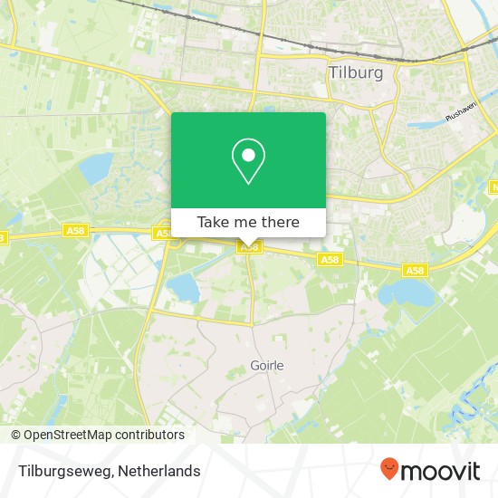 Tilburgseweg, 5026 Tilburg kaart