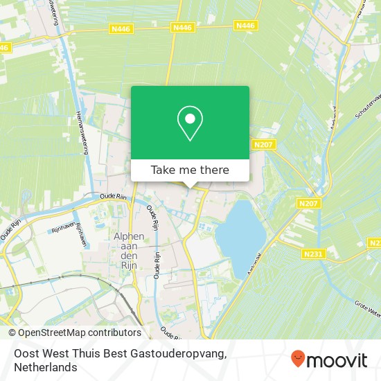 Oost West Thuis Best Gastouderopvang, Poolsterstraat 2 kaart