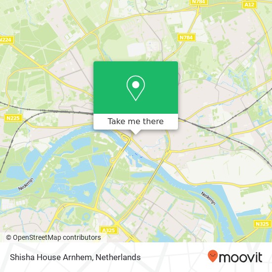Shisha House Arnhem kaart