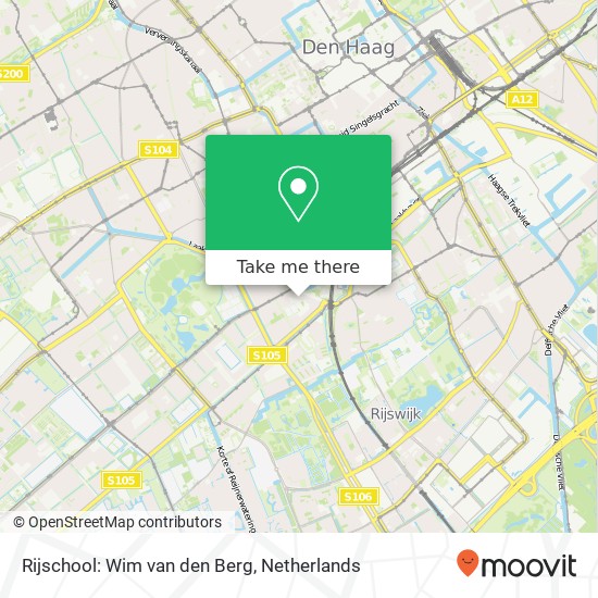 Rijschool: Wim van den Berg, Rederijkerstraat 37 kaart