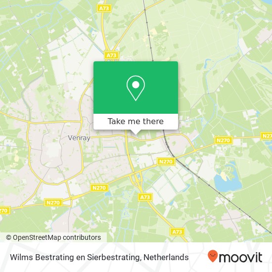 Wilms Bestrating en Sierbestrating, Stationsweg 175A kaart