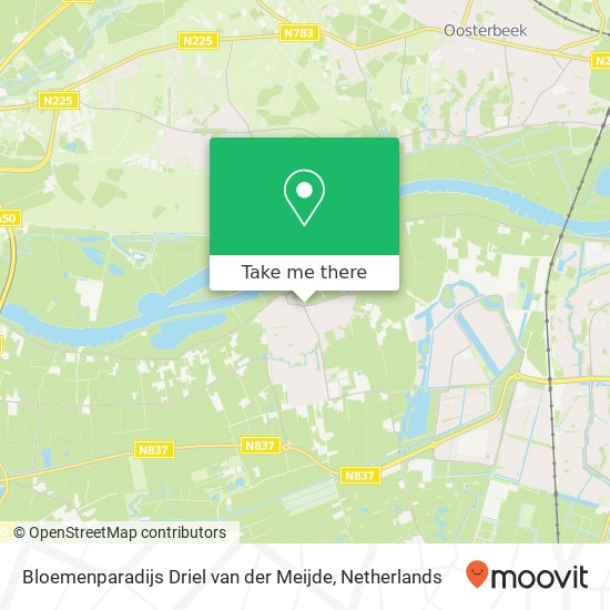 Bloemenparadijs Driel van der Meijde, Patrijsstraat 1 kaart