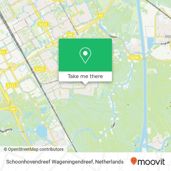 Schoonhovendreef Wageningendreef, 1107 Amsterdam kaart