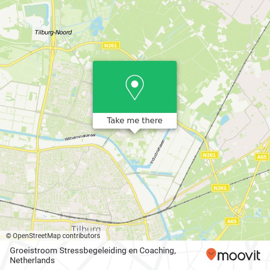 Groeistroom Stressbegeleiding en Coaching, Sullivandreef 61 kaart