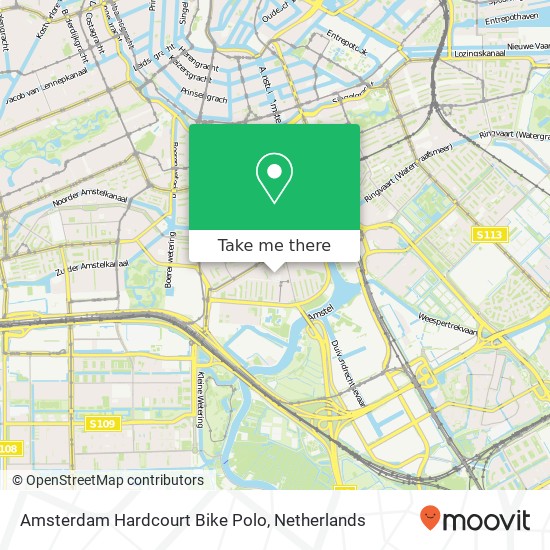 Amsterdam Hardcourt Bike Polo, Winterdijkstraat 9 kaart