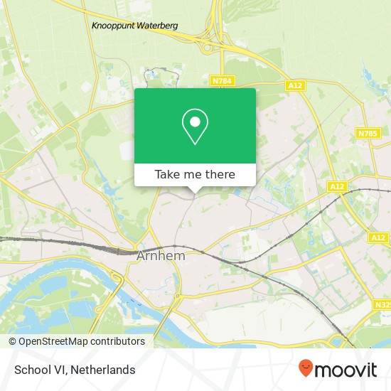 School VI, Hommelseweg kaart