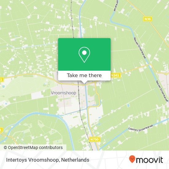 Intertoys Vroomshoop, Noorderweg 1 kaart