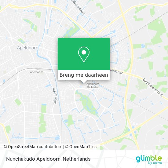 Nunchakudo Apeldoorn kaart