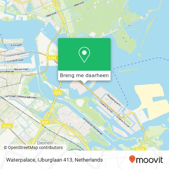 Waterpalace, IJburglaan 413 kaart
