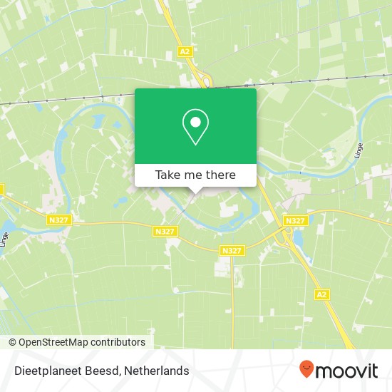 Dieetplaneet Beesd, Veerweg 3B kaart