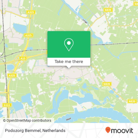 Podozorg Bemmel, Dorpsstraat 26 kaart