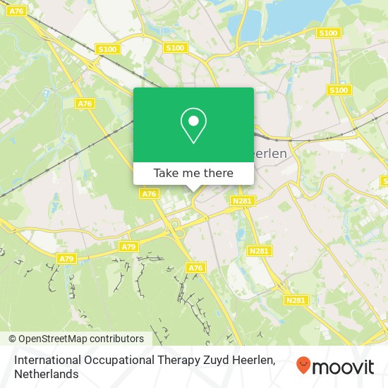 International Occupational Therapy Zuyd Heerlen, Nieuw Eyckholt 300 kaart