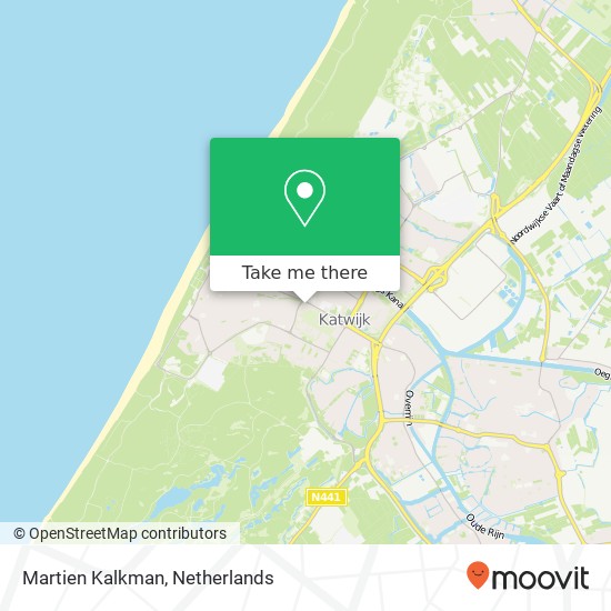 Martien Kalkman, Zeeweg kaart