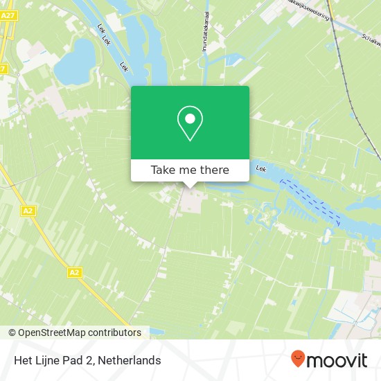 Het Lijne Pad 2, 4121 EZ Everdingen kaart