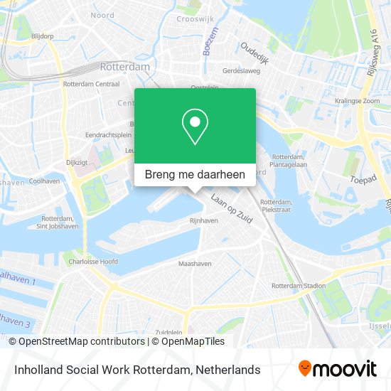 Inholland Social Work Rotterdam kaart