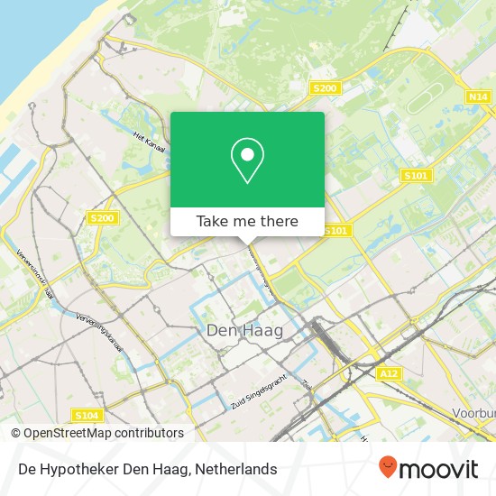 De Hypotheker Den Haag, Koninginnegracht 36G kaart