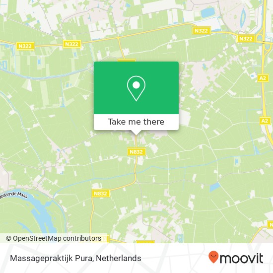 Massagepraktijk Pura, Walderweg 3A kaart