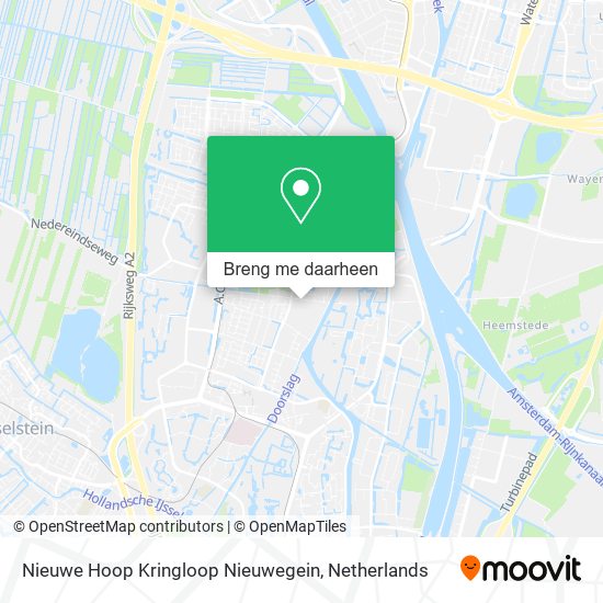 Nieuwe Hoop Kringloop Nieuwegein kaart