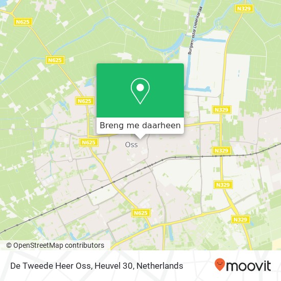 De Tweede Heer Oss, Heuvel 30 kaart