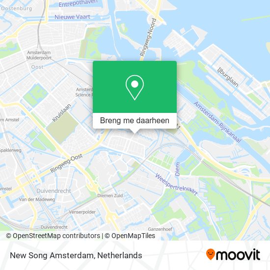 New Song Amsterdam kaart