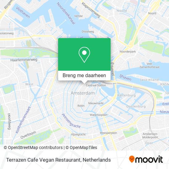 Terrazen Cafe Vegan Restaurant kaart