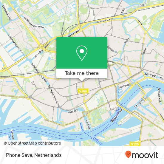 Phone Save, 1e Middellandstraat 78A kaart