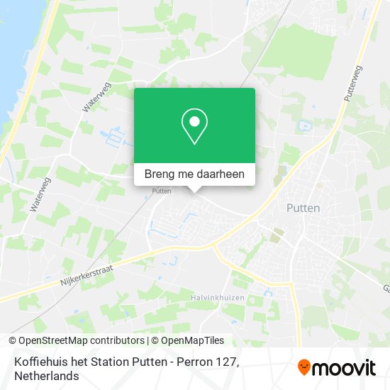 Koffiehuis het Station Putten - Perron 127 kaart